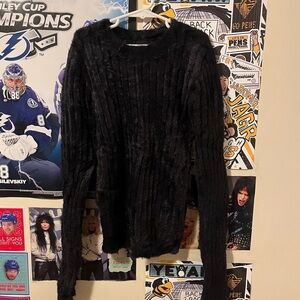Faux Fur Sweater
